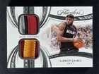 2024-25 Panini Flawless LeBron James #DP-LJH Dual Jerseys Patch Heat /25