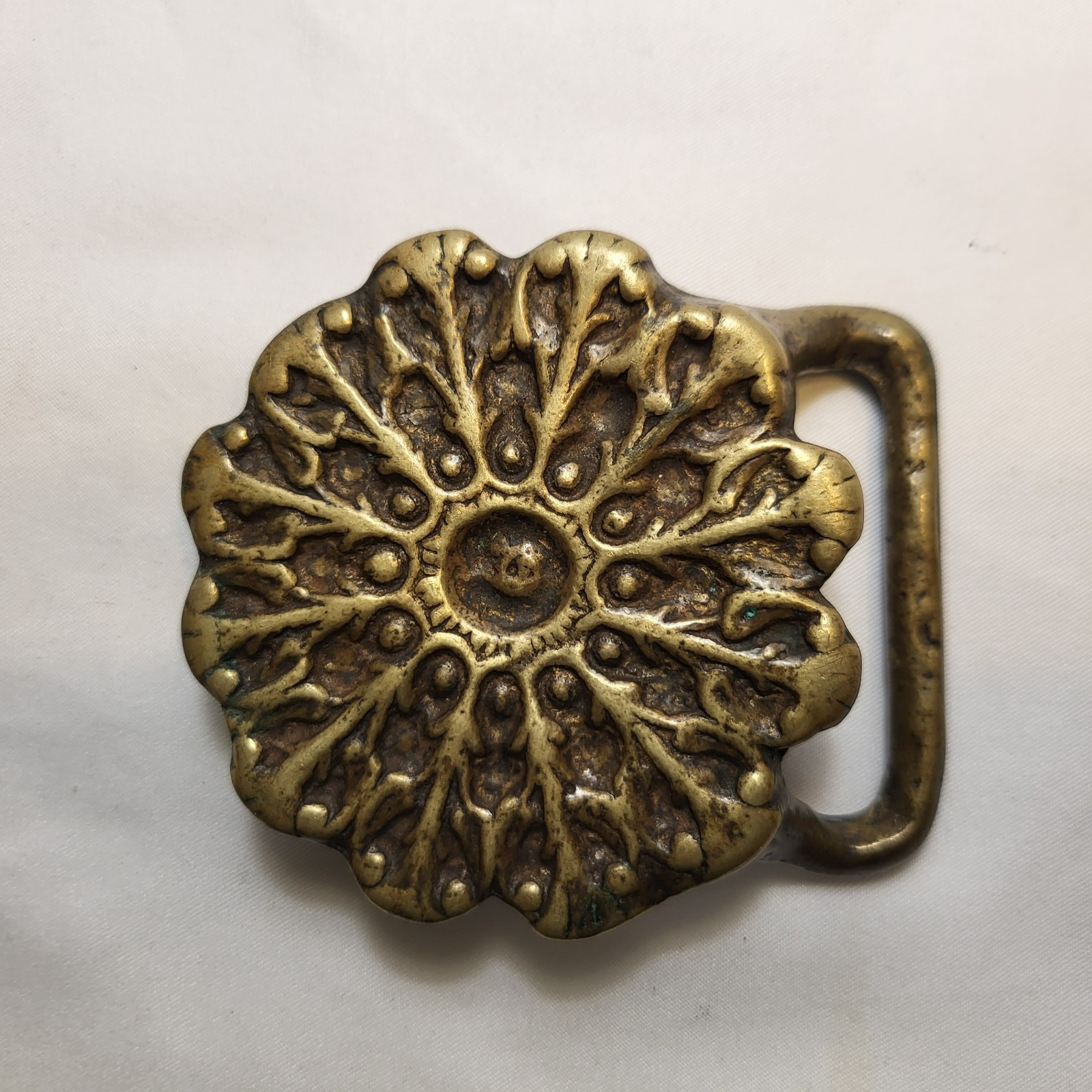Dandelion Flower 1970s Trinity Solid Brass Vintag… - image 1