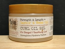 Maui Moisture Hair Styling Strength Length Castor Neem Oil Curl Oil Gel 12oz