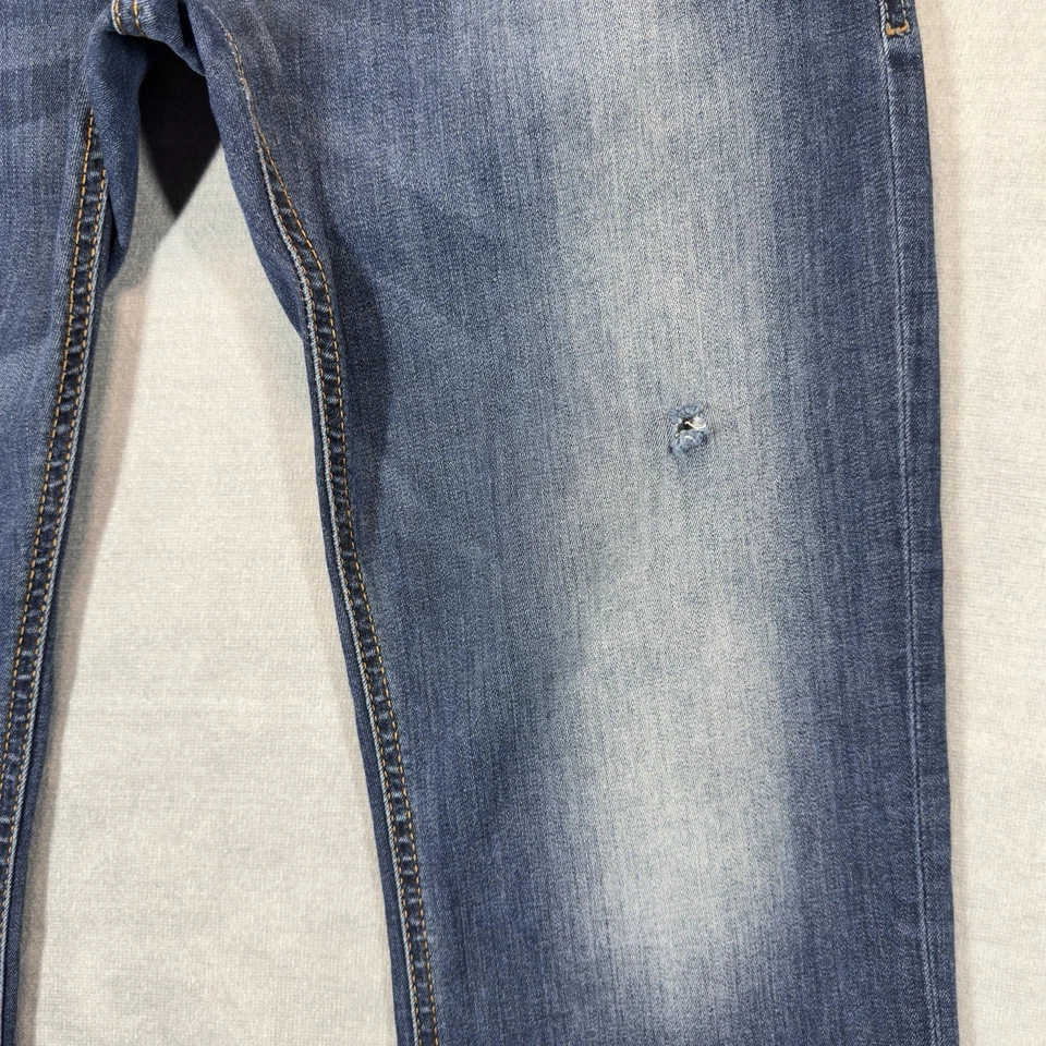 Jeans masculino Diesel Zatiny bootcut 30x30 botão de lavagem ópio mosca stretch 0679I com bainha - Imagem 4 de 4