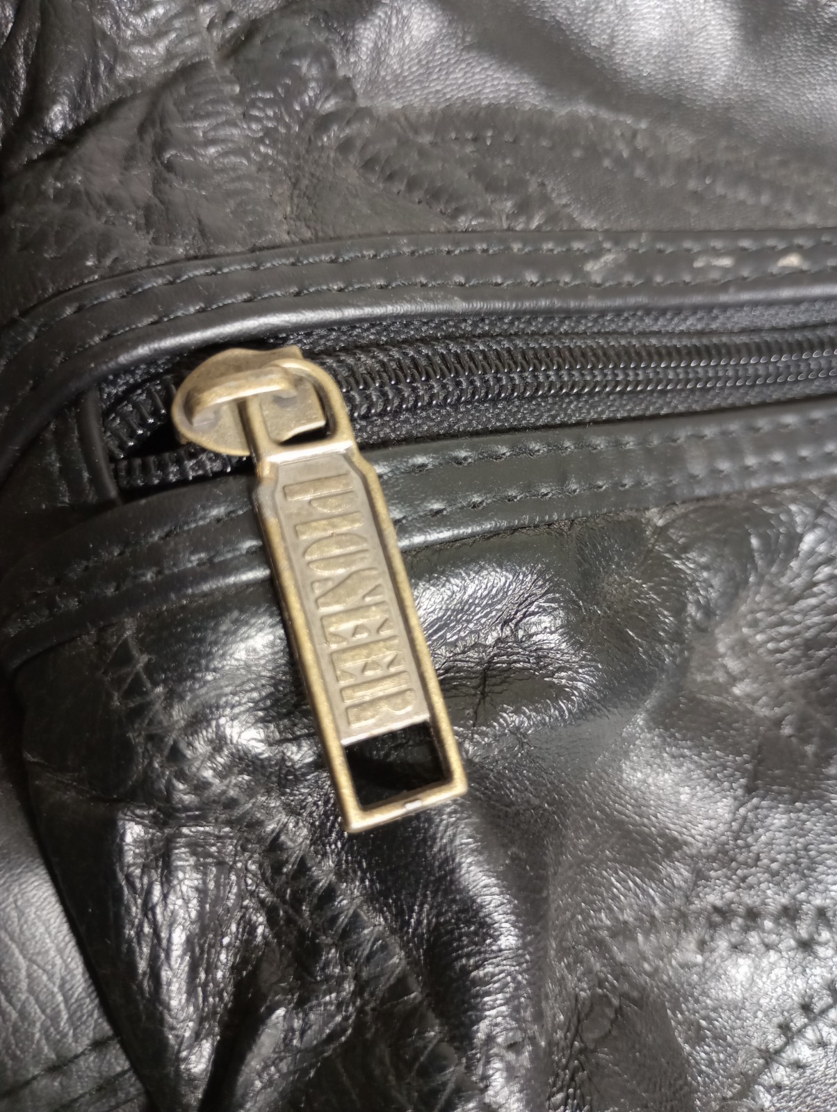 Pioneer Express Black Patchwork Leather Messenger… - image 10