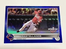 2022 Topps Opening Day Baseball Blue Foil - Nick Castellanos - Cincinnati Reds