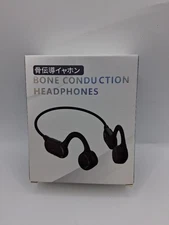 HS1 Bone Conduction Headphones, Open-Ear Wireless Bluetooth, Black & Grey