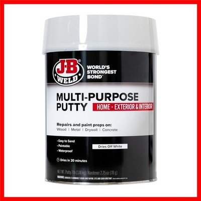Quick-Drying 1 Gallon Multi-Purpose Putty - Durable Filler for Wood & Metal
