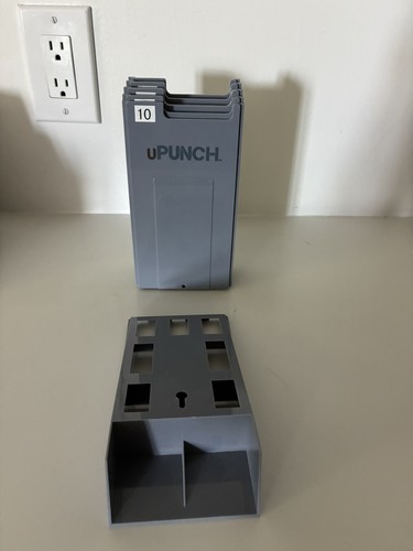 UPUNCH HNTCR10 10 SLOT TIME CARD RACK WALL MOUNT NEW