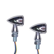 Frecce 3 in 1 Micro Bullet LED luce posteriore/freno station wagon mini cromate per Harley