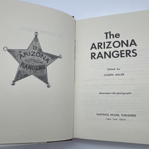 The Arizona Rangers | Joseph Miller | 1972 | Hastings House | HC w/ DJ - Picture 6 of 9