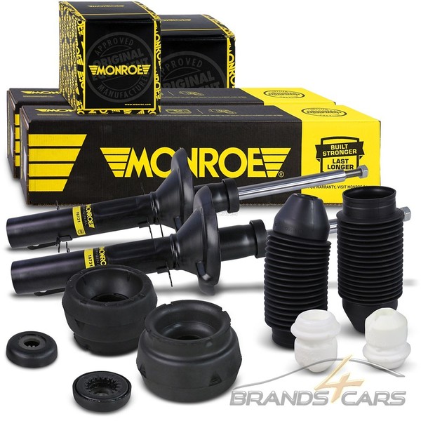 2X Monroe StoßDÄMpfer +Domlager Vorne FÜR Audi A3 Skoda Octavia Vw Bora Golf 4-image