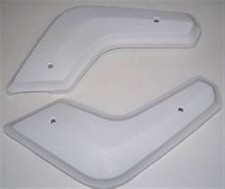 New Mopar 1968-70 B-body White Bench Seat Hinge Covers