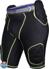 Exxact Sports Touchdown 5-Pad Youth Football Girdle with Cup Pocket, Lightwei