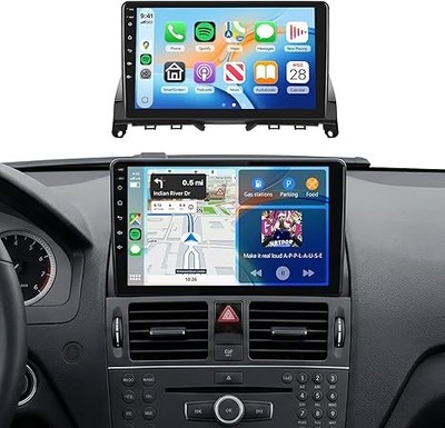 Car Radio Stereo Carplay For 2008-2011 Mercedes-Benz C-Class W204 4+64G 9in BT