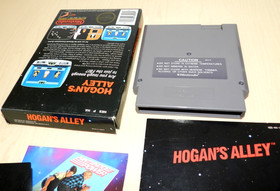 HOGAN'S ALLEY COMPLETE HIGH GRADE NINTENDO NES GAME 1985 REV-A NICE SET