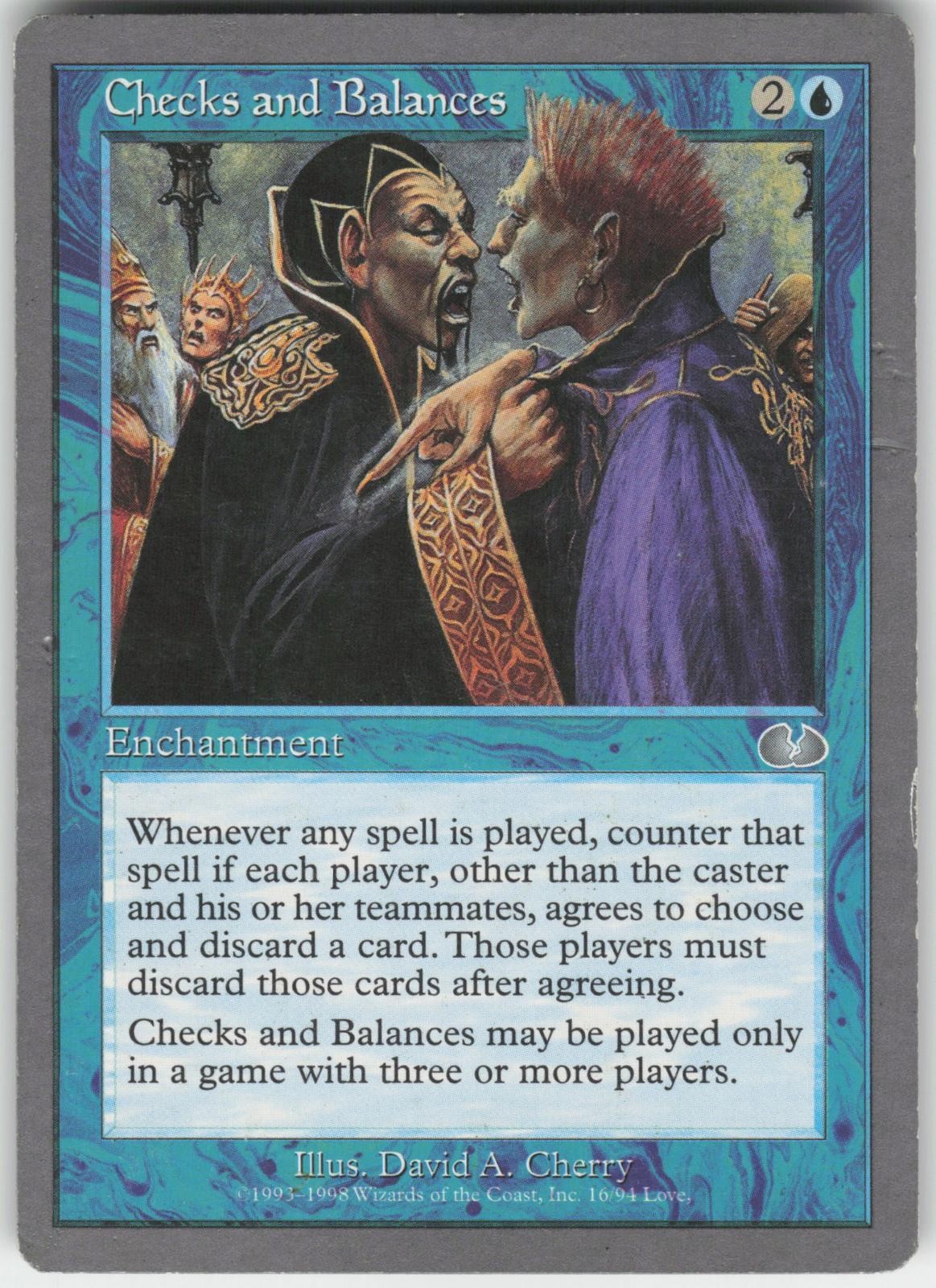 Checks and Balances Unglued Uncommon Magic: The Gathering NM/M