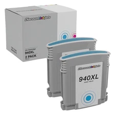2PK 940XL C4907AN CYAN for HP OfficeJet Pro 8500 Wireless 8500a 8500a Plus 8500A