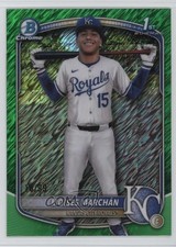 2025 Bowman Chrome Prospects Green Shimmer Refractor 16/99 Moises Marchan 1i7n