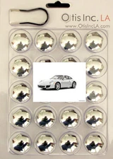 99-9999-C-911 CHROME lug bolt covers PORSCHE 911 wheels FREE SHIPPING in U.S.A.!