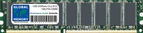 1GB DDR 266/333/400MHz 184-PIN ECC UDIMM Mémoire RAM Pour Serveur / - Zdjęcie 1 z 1