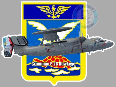 AUFKLEBER GRUMMAN E-2C HAWKEYE AERONAVALE BAN FLOTTILLE 4F LANN-BIHOUE FB066