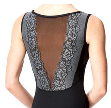 Ballet Dance Leotard by Lulli - Stunning Design of Lace - NWT - Black - S