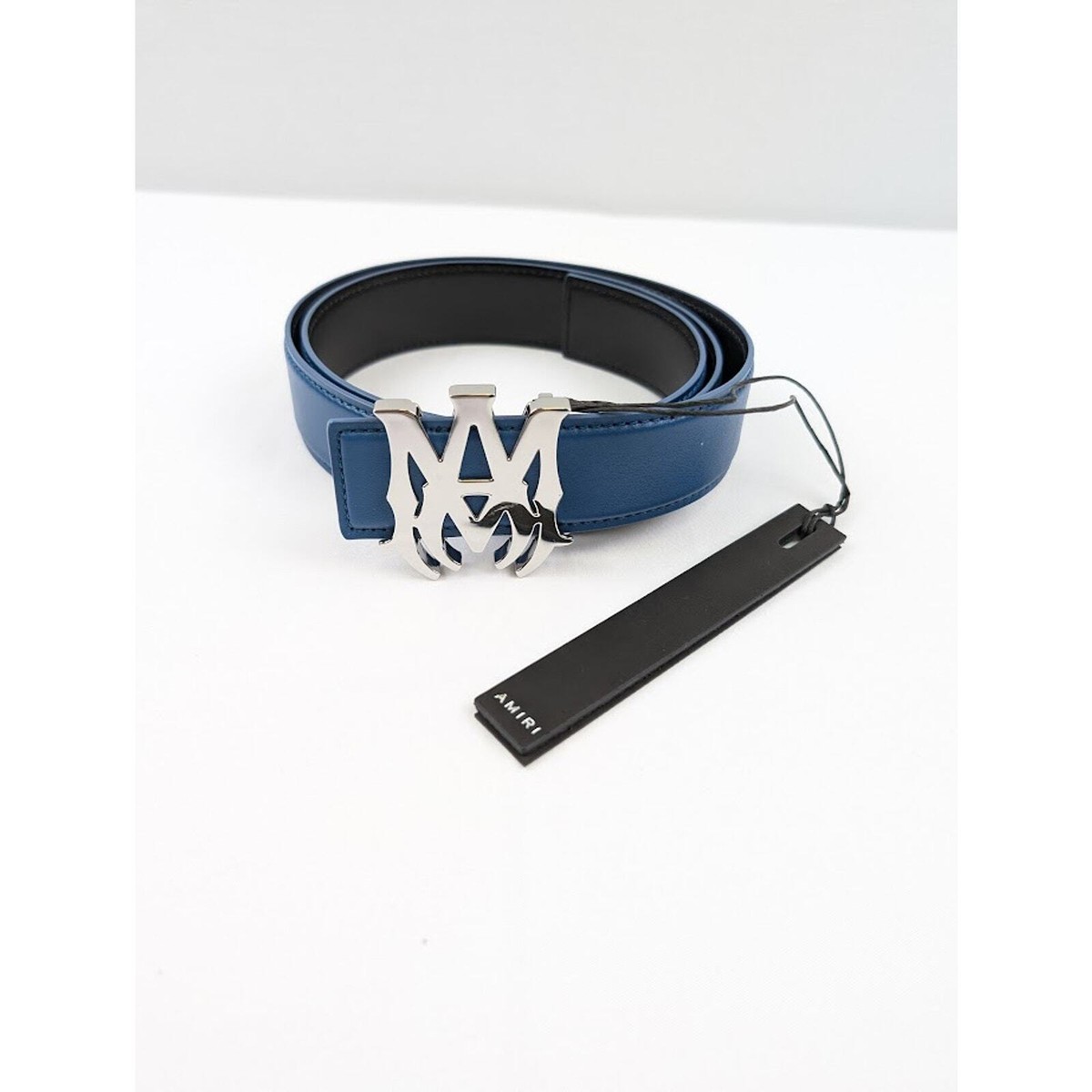 Amiri Q:10 / Nappa Belt in Blue BNWB 90 | eBay