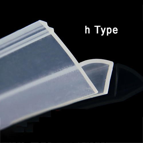 Shower Door Bath Screen Seal Strip | 6/8/10/12mm Glass | 0-20mm Gap | h/F Type - Picture 3 of 11