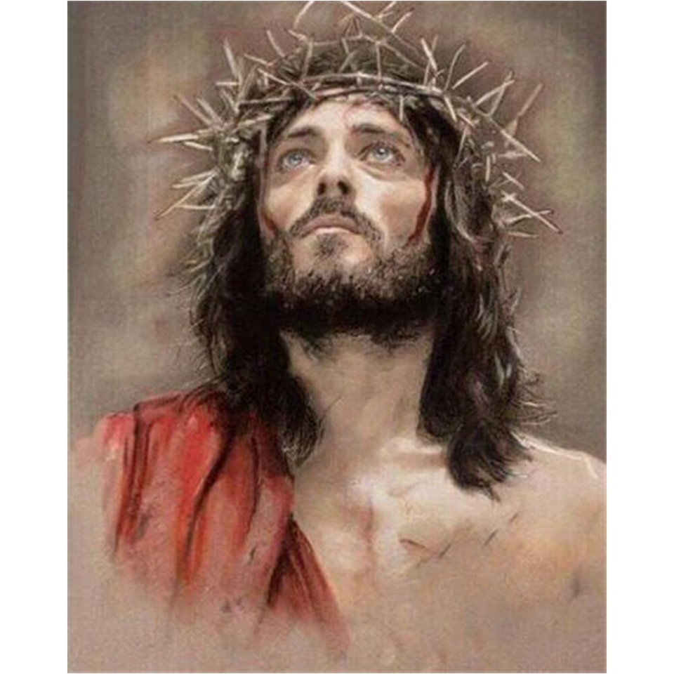 Paint By Numbers Kit DIY Easter Jesus Colouring Oil Artwork Picture