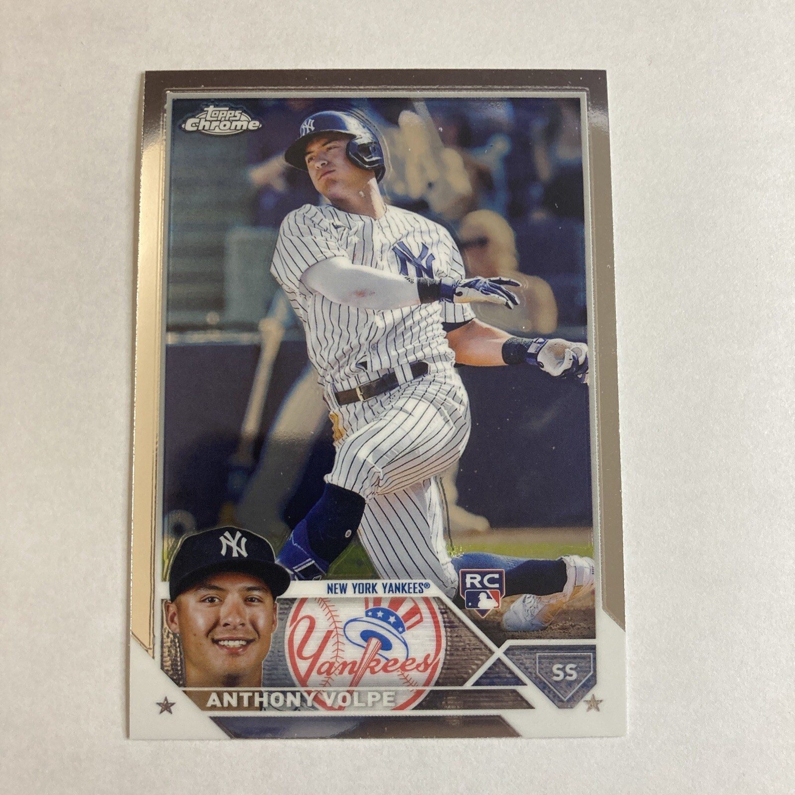 2023 TOPPS CHROME ANTHONY VOLPE RC ROOKIE CARD NEW YORK YANKEES #4