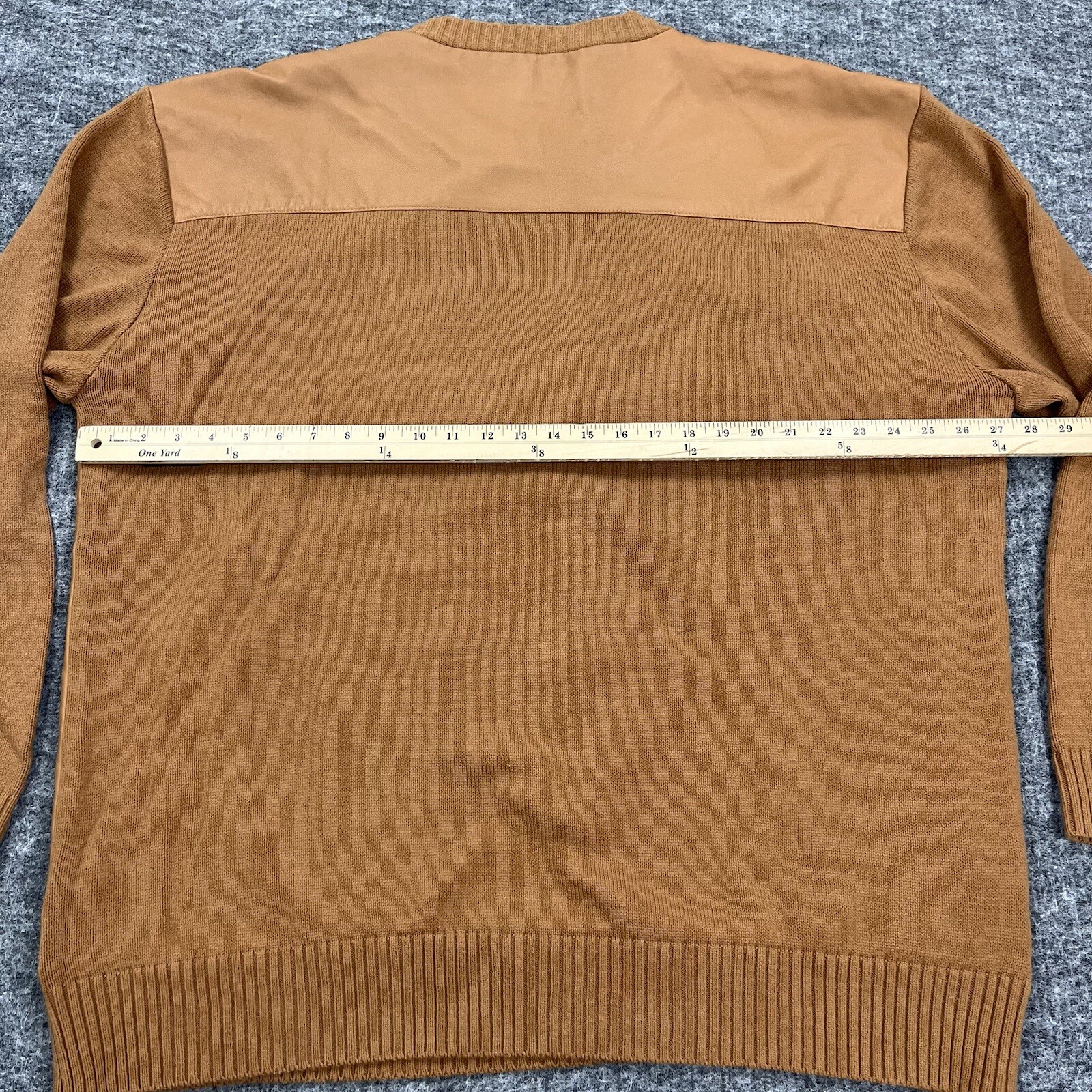 VINTAGE Steven Land Sweater Mens 3XL Brown Lambs Leather 90s