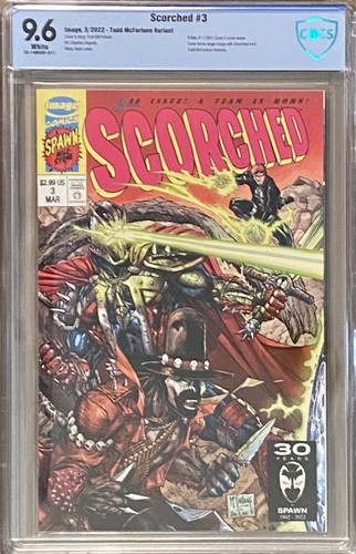 Scorched #3 CBCS 9.6 McFarlane X-Men Homage Lee Cover Spawn 03/22 Not CGC