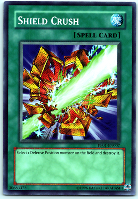 YUGIOH! SHIELD CRUSH - SECRET RARE - UNLIMITED - PP01-EN007 | eBay