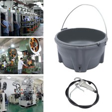 US Handheld Plastic Bucket Oiler Light Oil Gun Barrer Set for Pipe Threader Tool