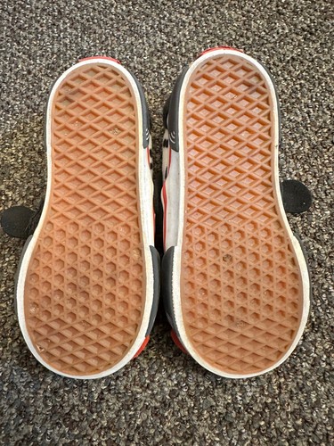 VANS Puppy Dog Slip On V Shoes Toddler Size 5.5 Great Condition Black White - Picture 4 of 5