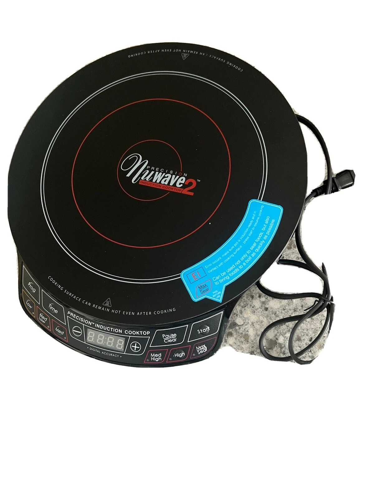 NUWAVE PRECISION INDUCTION COOKTOP 2 MODEL# 30151CR New. No Box.