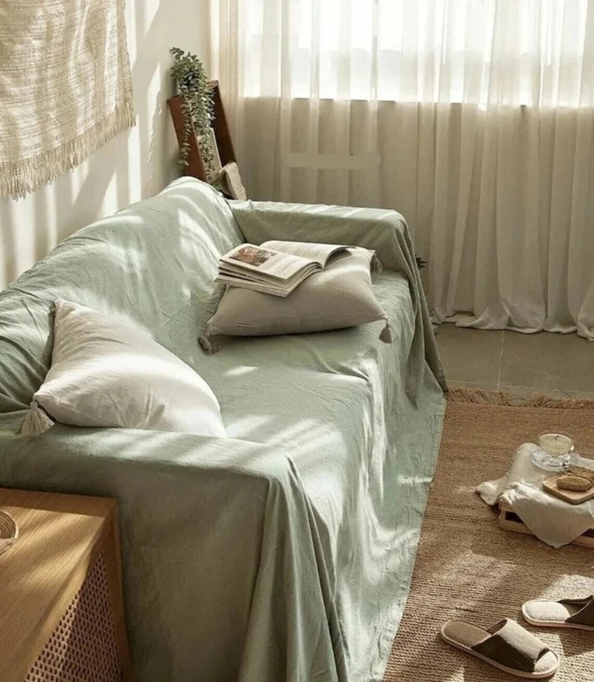 ЧЕХОЛ НА ДИВАН, очень большой диван чехол, хлопок диван чехол во всех доступных размерах. - Изображение 3 из 4