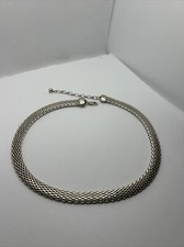 Godfrey Carter 925 Sterling Silver Mesh Necklace 15.5" + 2.5" Extender