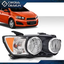 Fit For 2012-16 Chevy Sonic Chrome Amber Halogen Headlight Right Passenger Side