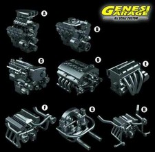 Accessori 1:64 Custom: Hot Wheels, Matchbox, Majorette ecc. Motori Engine