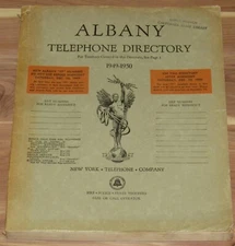 1949-1950 ALBANY NEW YORK TELEPHONE DIRECTORY BOOK