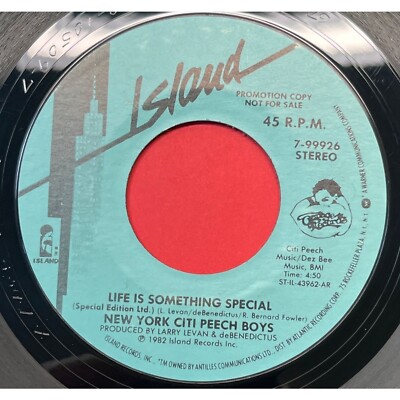 New York Citi Peech Boys Life is Something Special 45 Disco Boogie Promo 1982