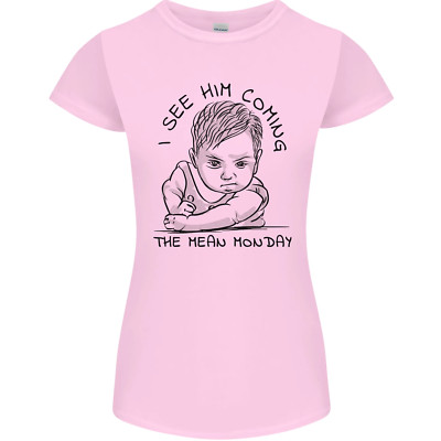 Lustiges Damen-T-Shirt Hass Mondays Arbeit Büro Humor zierlich geschnitten