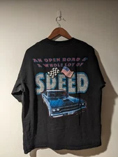 Vintage 2003 Montgomery Gentry An Open Road Whole Lot of Speed Black XL T-Shirt