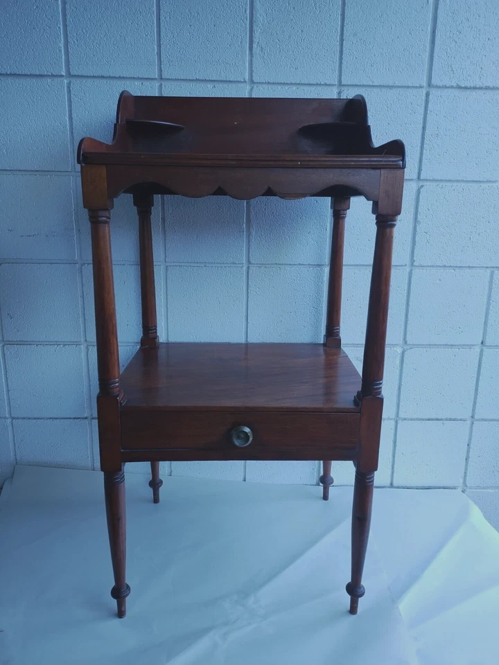 Antique Commode Stand Wash with extra top  Mahogany Sheraton Federal - Image 2 of 4