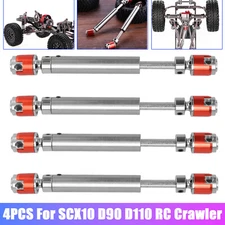 4Pcs Metal Drive Shaft CVD Axle for Axial SCX10 1:10 RC Car Upgrade Accessories