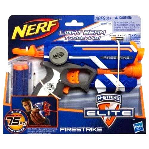 Pistola bláster Nerf Elite Firestrike con 3 dardos de espuma de Hasbro NUEVA - Imagen 5 de 9