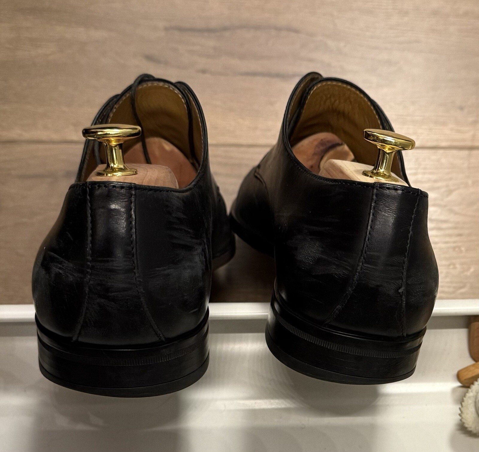 SAOLA HUGO BOSS SCARPE DERBY UOMO IN PELLE CON SUOLA IN GOMMA UK 7 EU 41