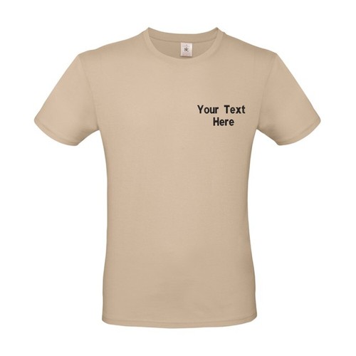 Personalised Embroidered B&C #E150 Casual Cotton Modern T-Shirt Short Sleeve - Picture 9 of 12