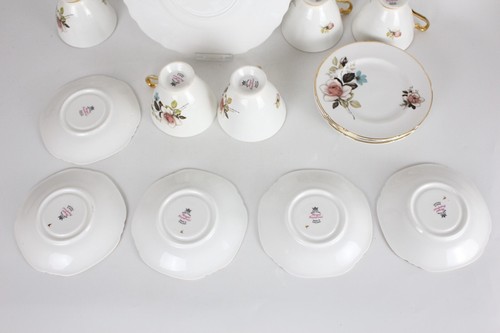 Juego de té Royal Imperial de 16 piezas de porcelana de hueso - Imagen 10 de 15