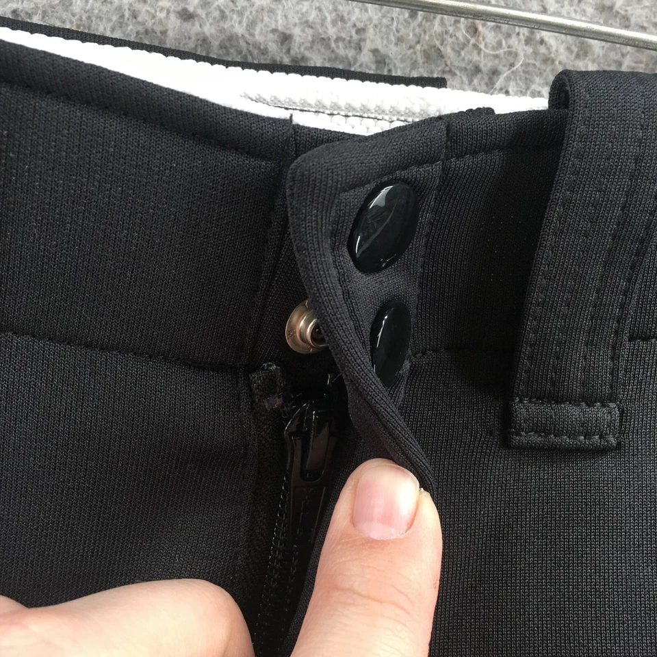 Mizuno Softball Pants Youth YXL Solid Black Padded Mid Rise Zip Fly Pull On NEW - Image 4 of 4