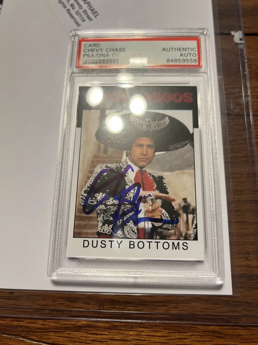 Chevy Chase Signed Three Amigos Dusty Bottoms Trading Card PSA AUTO  AUTHENTIC