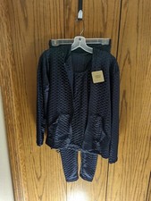 NWT Spread Activewear S/M Navy Tracksuit 3 Piece Pants Tank Hooded Jacket